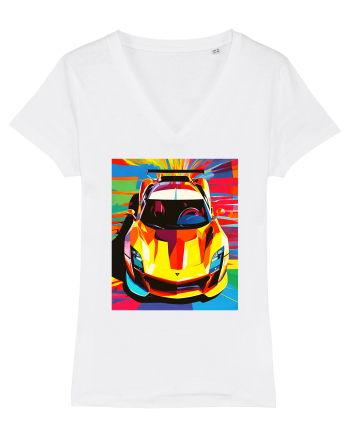 Masina Sport Pop Art White