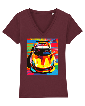 Masina Sport Pop Art Burgundy