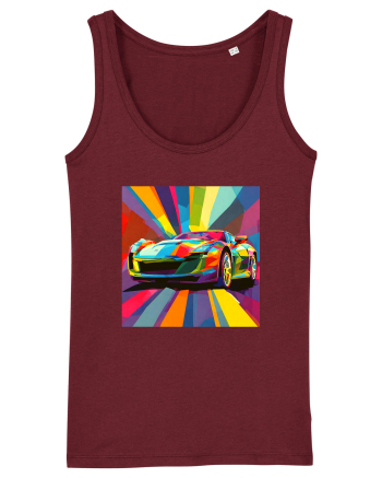 Masina Sport Pop Art Burgundy