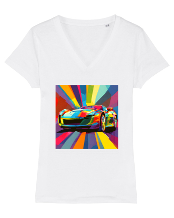 Masina Sport Pop Art White