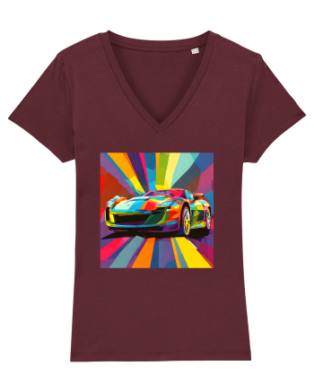 Masina Sport Pop Art Burgundy