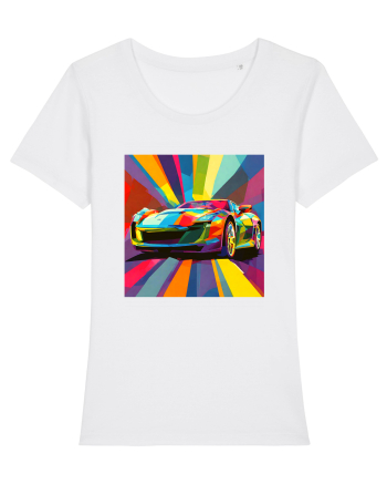 Masina Sport Pop Art White