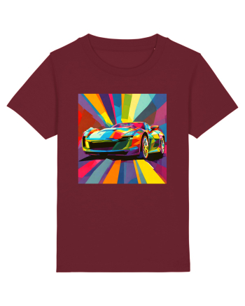 Masina Sport Pop Art Burgundy