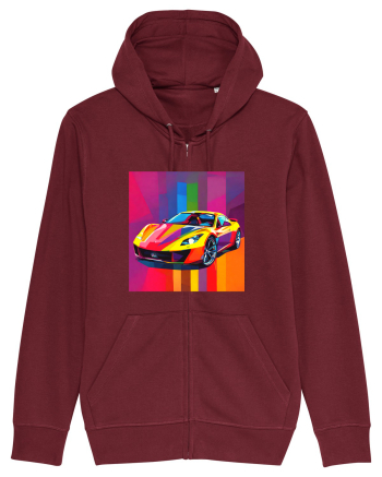 Masina Sport Pop Art Burgundy