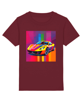 Masina Sport Pop Art Burgundy