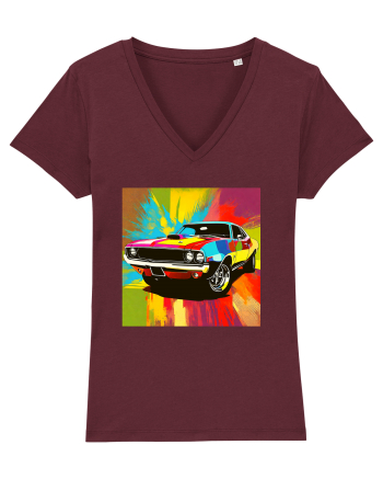 Masina Sport Pop Art Burgundy