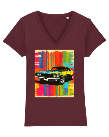 Masina Sport Pop Art Burgundy