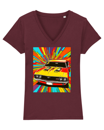 Masina Sport Pop Art Burgundy