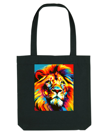 Lion Pop Art Black