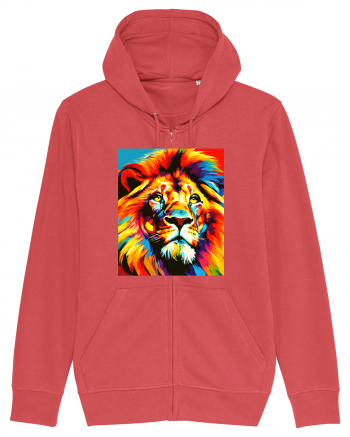 Lion Pop Art Carmine Red