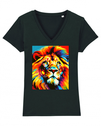 Lion Pop Art Black