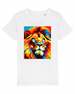 Lion Pop Art Tricou mânecă scurtă  Copii Mini Creator