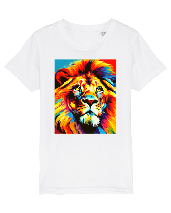 Lion Pop Art White