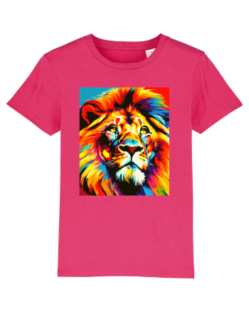 Lion Pop Art Raspberry