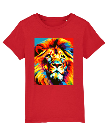 Lion Pop Art Red