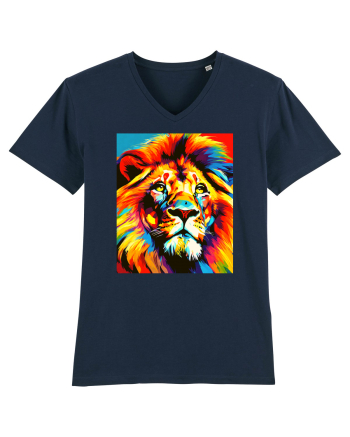 Lion Pop Art French Navy