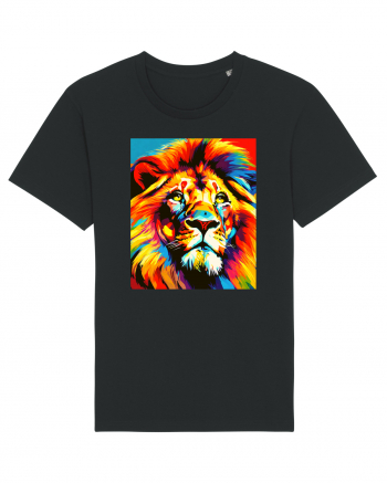 Lion Pop Art Black