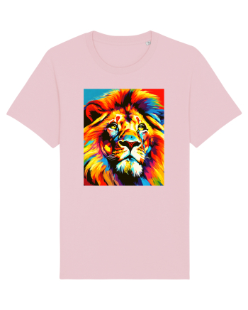 Lion Pop Art Cotton Pink