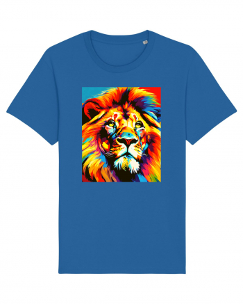 Lion Pop Art Royal Blue