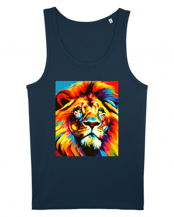 Lion Pop Art Navy