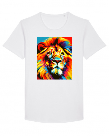 Lion Pop Art White