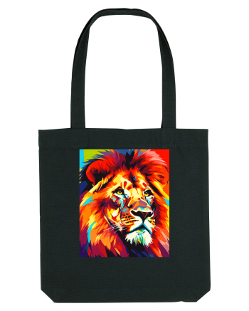 Lion Pop Art Black
