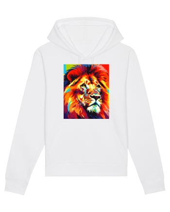 Lion Pop Art White