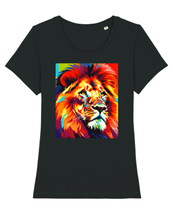 Lion Pop Art Black
