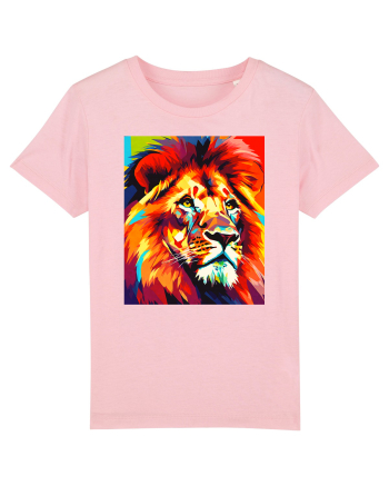 Lion Pop Art Cotton Pink