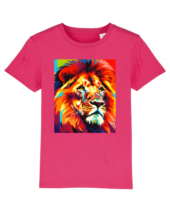 Lion Pop Art Raspberry