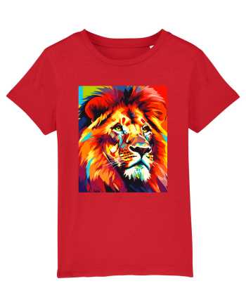 Lion Pop Art Red