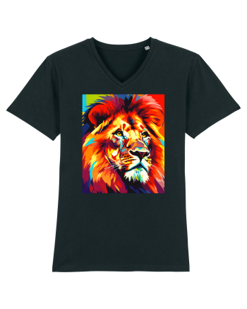 Lion Pop Art Black