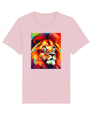 Lion Pop Art Cotton Pink