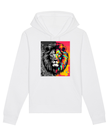 Lion Pop Art White