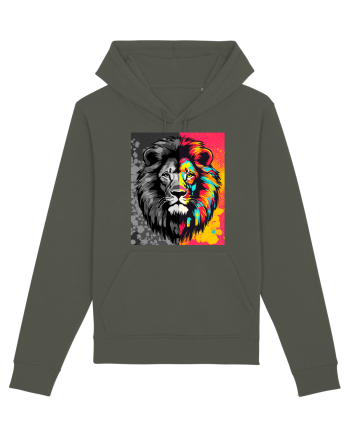 Lion Pop Art Khaki