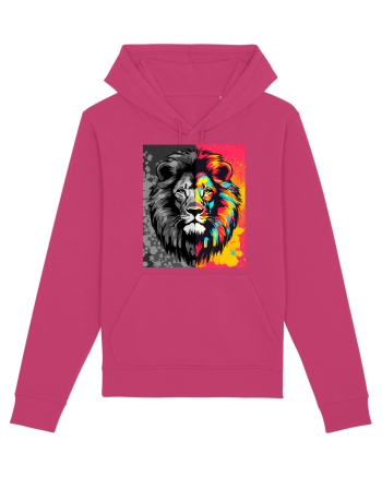 Lion Pop Art Raspberry