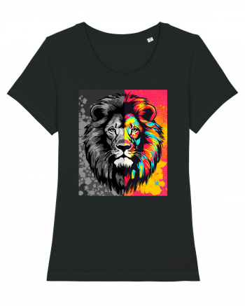 Lion Pop Art Black