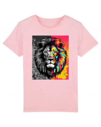 Lion Pop Art Cotton Pink