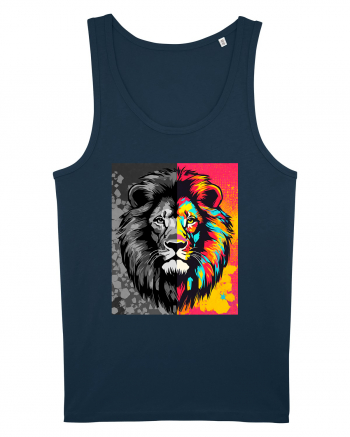 Lion Pop Art Navy