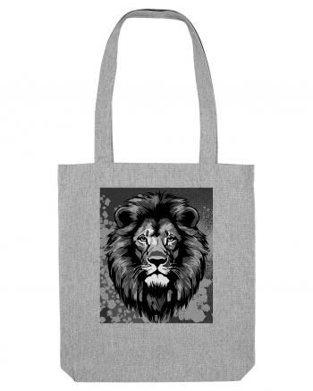 Lion Pop Art Heather Grey