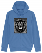 Lion Pop Art Hanorac cu fermoar Unisex Connector