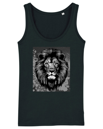 Lion Pop Art Black