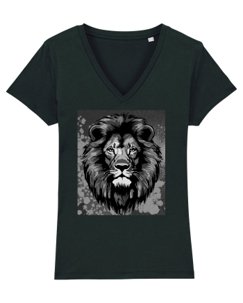 Lion Pop Art Black