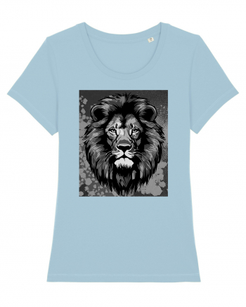 Lion Pop Art Sky Blue