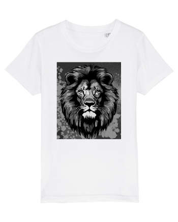 Lion Pop Art White