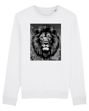 Lion Pop Art White