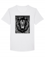 Lion Pop Art Tricou mânecă scurtă guler larg Bărbat Skater