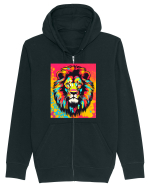 Lion Pop Art Hanorac cu fermoar Unisex Connector