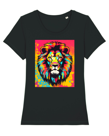 Lion Pop Art Black