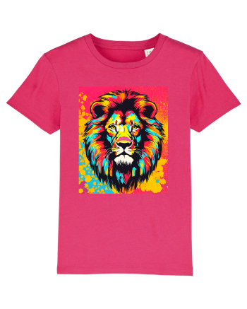 Lion Pop Art Raspberry